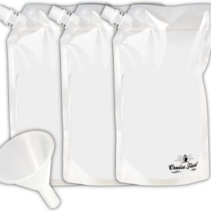 Collapsible Reusable Foldable Eco-Friendly 16 Oz Water Bottle – BPA Free - (3 pack)